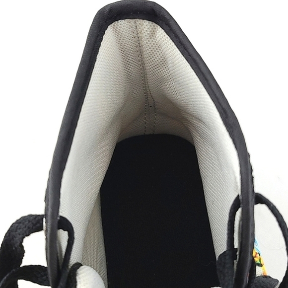 Women's High Top Lace Up Sneakers  Disney Character Black Multi Print Size 7.5 - Picture 14 of 15